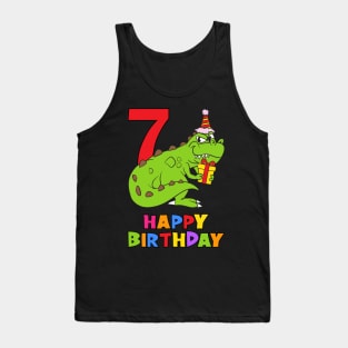 7th Birthday Party 7 Year Old Seven Years Tank Top